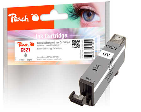 Peach  Tintenpatrone grau kompatibel zu Canon Pixma MP 990