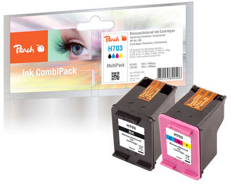 Peach  Spar Pack Druckköpfe kompatibel zu HP DeskJet Ink Advantage F 735