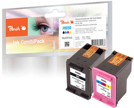Peach  Spar Pack Druckköpfe kompatibel zu HP DeskJet Ink Advantage 3545 e-All-in-One
