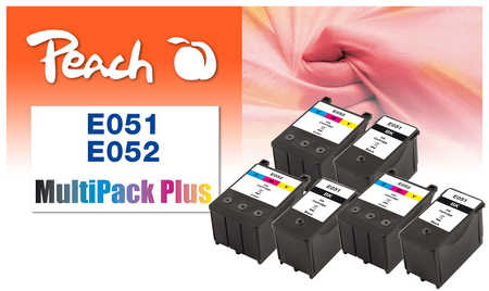 Peach  Spar Pack Plus Tintenpatronen kompatibel zu Epson Stylus Color 850 N