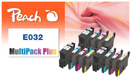 Peach  Spar Pack Plus Tintenpatronen kompatibel zu Epson Stylus C 70 Plus