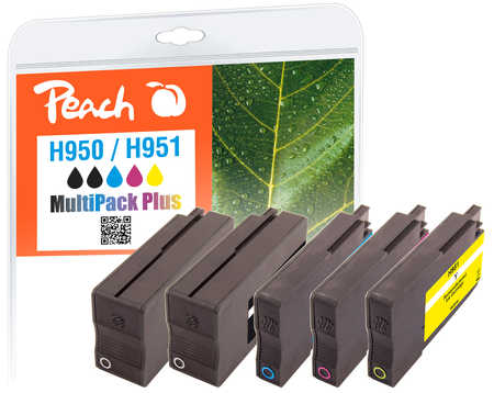 Peach  Spar Pack Plus Tintenpatronen kompatibel zu HP OfficeJet Pro 8100 ePrinter