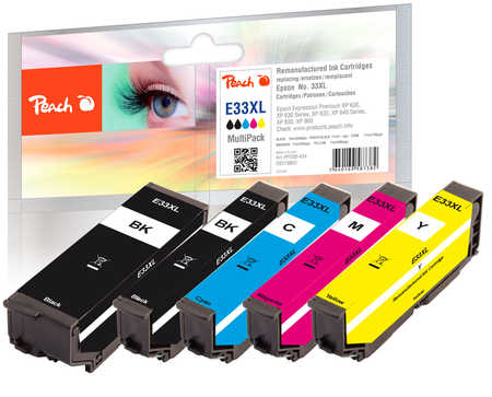 Peach  Spar Pack Tintenpatronen kompatibel zu Epson Expression Premium XP-630 Series