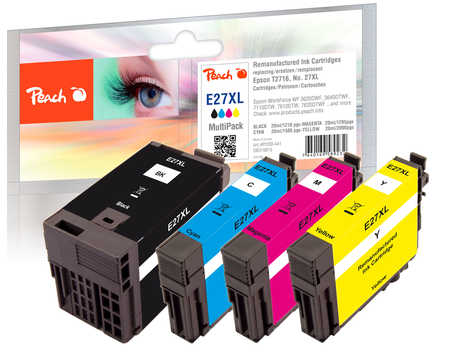 Peach  Spar Pack Tintenpatronen kompatibel zu Epson WorkForce WF-3600 Series