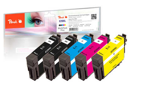 Peach  Spar Pack Plus Tintenpatronen kompatibel zu Epson Expression Home XP-345