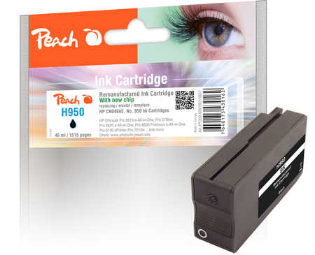 Peach  Tintenpatrone cyan kompatibel zu HP OfficeJet Pro 8100 ePrinter