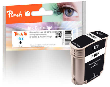 Peach  Tintenpatrone foto schwarz kompatibel zu HP DesignJet T 795