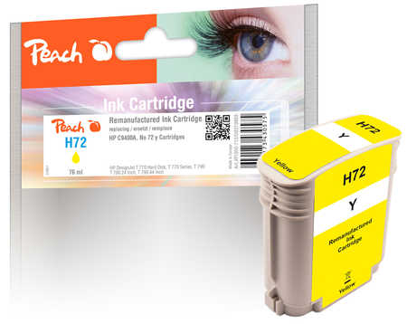 Peach  Tintenpatrone gelb kompatibel zu HP DesignJet T 1120 HD