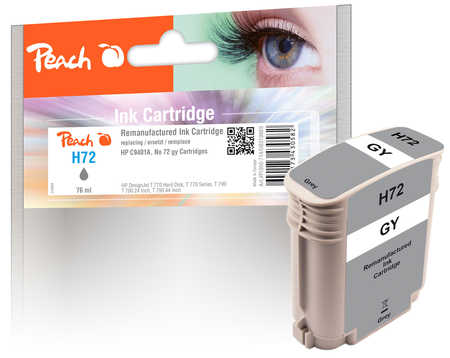 Peach  Tintenpatrone grau kompatibel zu HP DesignJet T 1120 HD