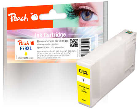 Peach  Tintenpatrone HY gelb kompatibel zu Epson WorkForce Pro WF-4630 DWF