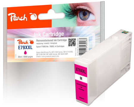 Peach  Tintenpatrone XXL magenta kompatibel zu Epson WorkForce Pro WF-5100 Series