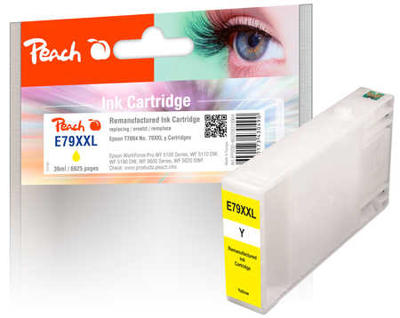 Peach  Tintenpatrone XXL gelb kompatibel zu Epson WorkForce Pro WF-5100 Series