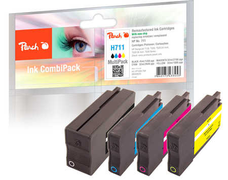 Peach  Spar Pack Tintenpatronen kompatibel zu  HP DesignJet T 520 24 Inch