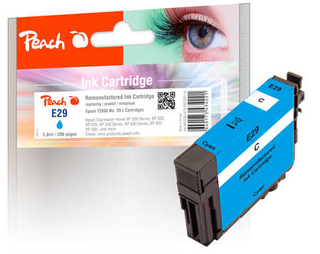 Peach  Tintenpatrone cyan kompatibel zu Epson Expression Home XP-345