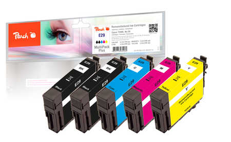 Peach  Spar Pack Plus Tintenpatronen kompatibel zu Epson Expression Home XP-345