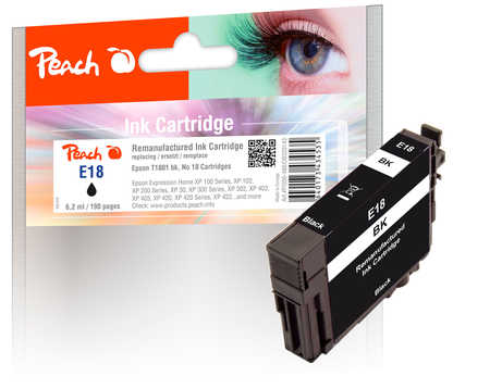 Peach  Tintenpatrone schwarz kompatibel zu Epson Expression Home XP-425