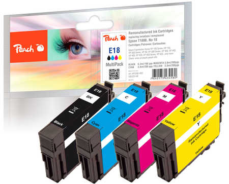 Peach  Spar Pack Tintenpatronen kompatibel zu Epson Expression Home XP-425