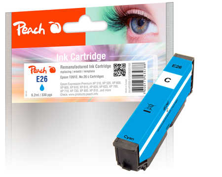 Peach  Tintenpatrone cyan kompatibel zu Epson Expression Premium XP-615