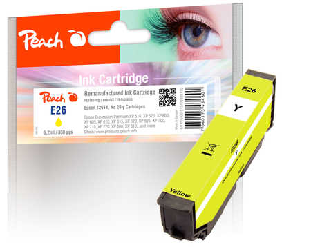 Peach  Tintenpatrone gelb kompatibel zu Epson Expression Premium XP-615