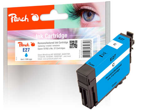 Peach  Tintenpatrone cyan kompatibel zu Epson WorkForce WF-3600 Series