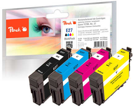 Peach  Spar Pack Tintenpatronen kompatibel zu Epson WorkForce WF-3600 Series
