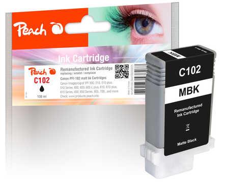 Peach  XL-Tintenpatrone matte schwarz kompatibel zu Canon imagePROGRAF IPF 760