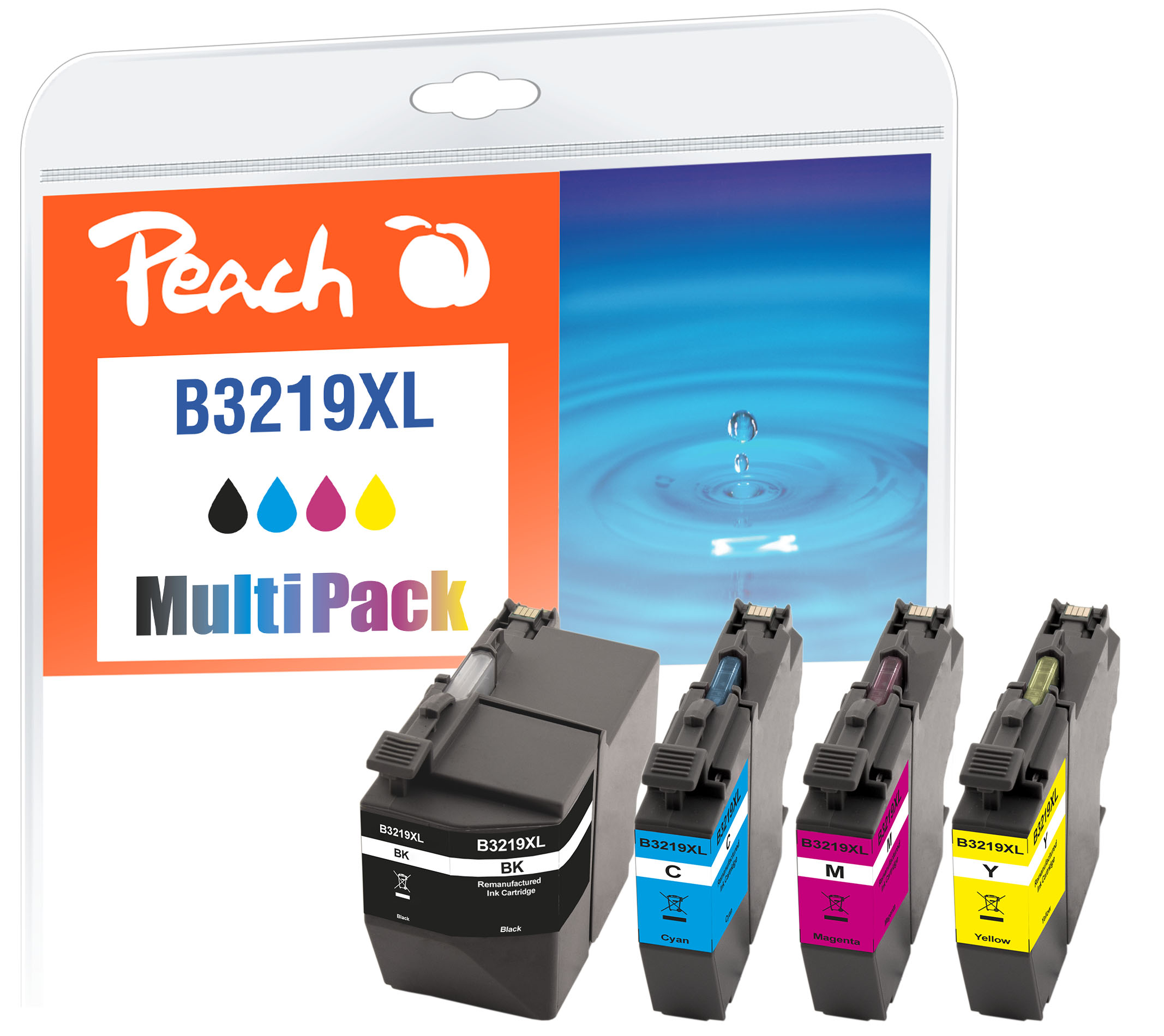 Peach  Spar Pack Tintenpatronen kompatibel zu Brother MFCJ 6535 DW XL