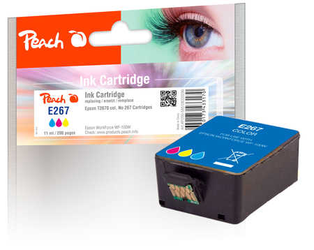 Peach  Tintenpatrone color kompatibel zu Epson WorkForce WF-100 W
