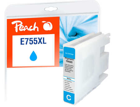 Peach  Tintenpatrone XL cyan kompatibel zu Epson WorkForce Pro WF-8010 DW