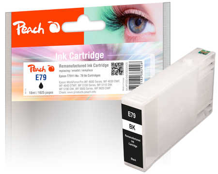 Peach  Tintenpatrone schwarz kompatibel zu Epson WorkForce Pro WF-4630 DWF