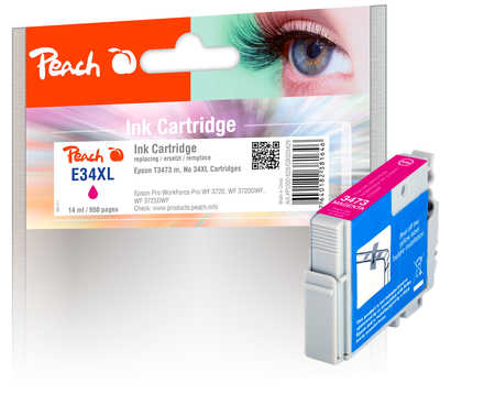Peach  Tintenpatrone XL magenta kompatibel zu Epson WorkForce Pro WF-3725 DWF