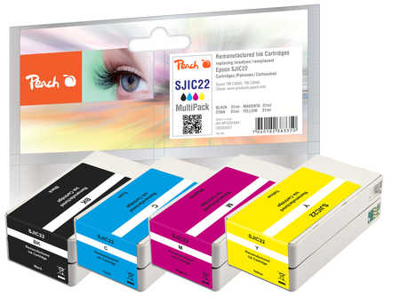 Peach  Spar Pack Tintenpatronen kompatibel zu Epson ColorWorks C 3500