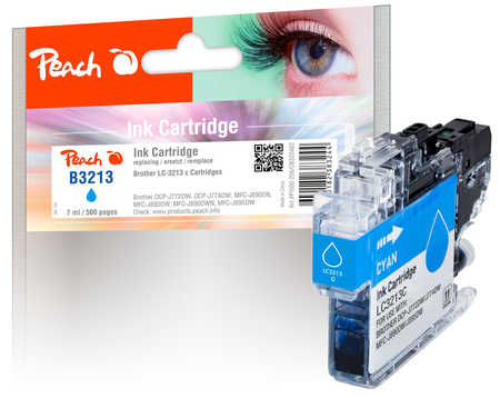 Peach  Tintenpatrone cyan kompatibel zu Brother DCPJ 772 DW