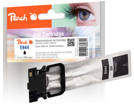 Peach  Tintenpatrone schwarz kompatibel zu Epson WorkForce Pro WFC 5290 DW BAM