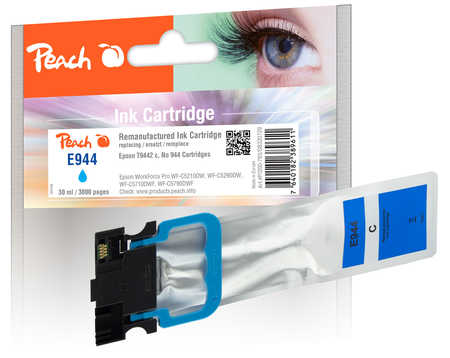 Peach  Tintenpatrone cyan kompatibel zu Epson WorkForce Pro WFC 5290 DW BAM