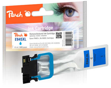 Peach  Tintenpatrone HY cyan kompatibel zu Epson WorkForce Pro WFC 5290 RDTW BAM