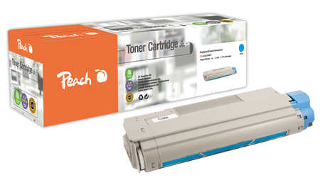 Peach  Tonermodul cyan kompatibel zu OKI C 5600