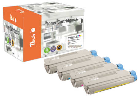 Peach  Spar Pack Tonermodule kompatibel zu OKI C 5750 Series