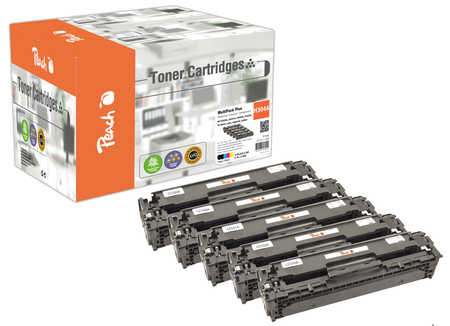 Peach  Spar Pack Plus Tonermodule kompatibel zu HP Color LaserJet CM 2320 CI MFP