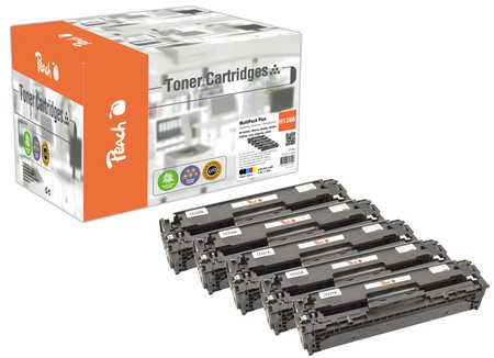 Peach  Spar Pack Plus Tonermodule kompatibel zu HP LaserJet Pro CM 1410 Series