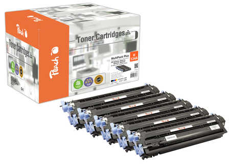 Peach  Spar Pack Plus Tonermodule kompatibel zu HP LaserJet CP 2600