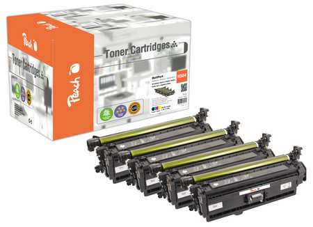 Peach  Spar Pack Tonermodule kompatibel zu HP Color LaserJet CP 3525 X