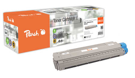 Peach  Tonermodul schwarz kompatibel zu OKI C 822 DN