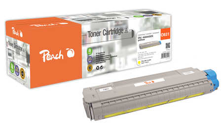 Peach  Tonermodul gelb kompatibel zu OKI C 831 DM
