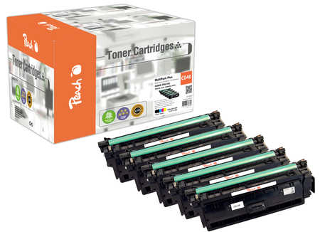 Original Peach Spar Pack Plus Tonermodule kompatibel zu Canon iSENSYS LBP-710 Cx