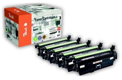 Peach  Spar Pack Plus Tonermodule kompatibel zu HP Color LaserJet CP 5225 Series
