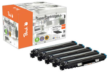 Peach  Spar Pack Plus Tonermodule kompatibel zu Brother MFCL 3730 CDN