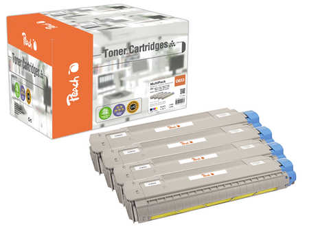 Peach  Spar Pack Tonermodule kompatibel zu OKI C 833 Series