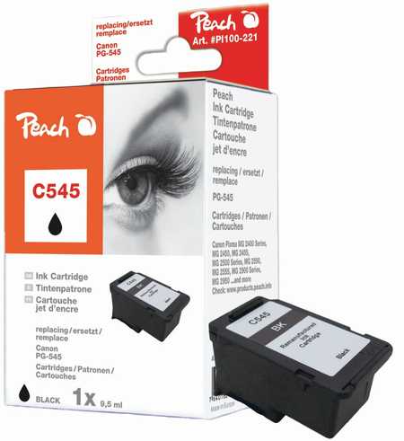 Peach  Druckkopf schwarz kompatibel zu Canon Pixma TR 4540