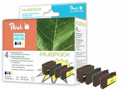 Peach  Spar Pack Tintenpatronen kompatibel zu HP OfficeJet Pro 8100 ePrinter